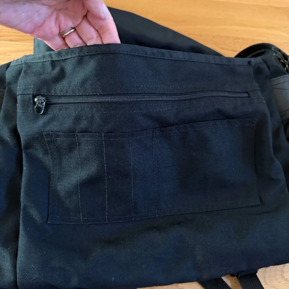 Eddie Bauer Black Messenger Bag